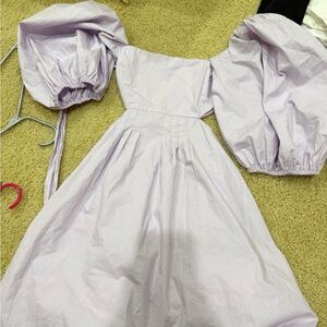 Lavender Puff Sleeve Dress Altar'd State dress